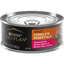 퓨리나 pro plan high protein 강아지 사료 습식 pate chicken and rice entree - (12) 13 oz., 고단백, 쇠고기 녹두 및 현미