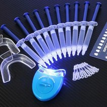 셀프치아미백 치아 화이트닝 미백기 콜드 라이트 키트 led 블루 시스템 10 구강 젤, 1개