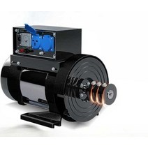발전기 발전기동체 소형 발전기 세트 모터 6kW, 3kW 단상 + 레귤레이터 + 에어 스위치