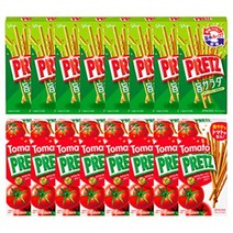 글리코 프리츠 사라다 토마토 세트 각8박스 일본과자, 단일상품개