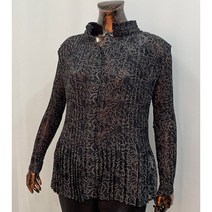 파올라나염플리츠블라우스AP222BL010