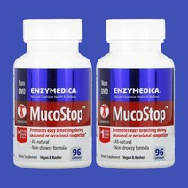 [2개 세트] 엔자이메디카 뮤코 스탑 Muco Stop 캡슐 96정 베타글루칸 글루코아밀라아제
