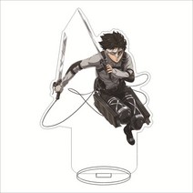 피규어케이스 피규어진열장 아크릴진열장 타이탄 아크릴 스탠드 모델 공격 Levi Mikasa Eren 애니메이션 피규어 Shingeki No Kyojin 데스크 장식 컬렉션 친구, [10] 10