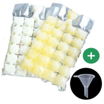 [무배]아이스 메이커 얼음팩 50매 아이스팩 캠핑 음료 과일청 커피 얼음 제조 비닐 트레이 냉찜질 전용 미니 깔때기 무료증정, 얼음트레이 30매+깔때기1개증정