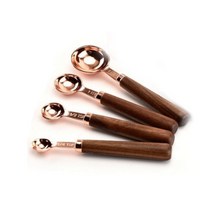 [천삼백케이] [부자오빠] 스텐 우드손잡이 계량스푼 4종 A세트 1.25ml 2.5ml 5ml 15ml, A세트 계량스푼 4종