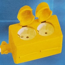 2구멀티탭 고무커버 멀티콘센트 덮개 연질PVC 보호케이스 난연재