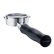 Normcore 58mm 바텀리스 포타필터 네이키드 포타필터 E61 Flair 58 ECM Rocket Sanremo Synesso Slayer VBM에 적합, Black_58mm Fits Breville / Sag