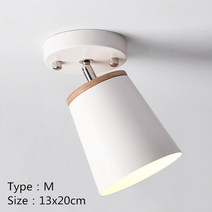 현대 LED 천장 조명 LUMINAIRES 블랙 & 나무 & 화이트 베란다 E27 램프 홀더 천장 조명 거실 침실 램프 조명, M
