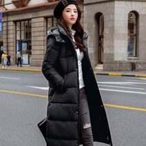 가바바 여성 겨울 롱패딩 여성스러움이 묻어나오는 세련된 스타일 후드 데일리 패딩점퍼 G40309