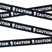 파티 소품 CAUTION 할로윈장식워닝테이프(블랙1번), 상세페이지 참조