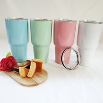 대용량 보냉컵 스테인리스 냉온 텀블러 보틀 900ml, 05.몬스터텀블러-베이비핑크