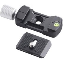 일본직발송 2. SWFOTO DDC-26 LT 클릭 슈 + 클립베이스 세트 아카 RRS 클릭 슈와 호환 (26 MM) 노브 클립, One Size, One Color