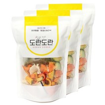 도란도란 동결건조 베지칩스 40g 지퍼팩 강아지 야채 간식, 3개