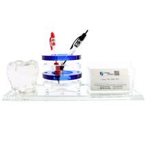 AY018 크리스탈 명함&펜꽂이 치아모양 명함꽂이 펜꽂이 치과장식 이색장식품 인테리어소품, 1개, 1개