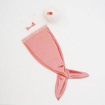 신생아 본아트 인어공주 의상 컨셉 촬영 옷 성장 사진 스튜디오 셀프 스냅 아기 소품, E