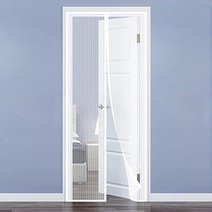 방충망틀제작 폴딩도어방충망 방충망시공 자기 도어 창 스크린 여름 안티 모기 곤충 파리 버그 자동 폐쇄 주방 침실 에어컨 룸 커튼, 하얀, 140x240cm