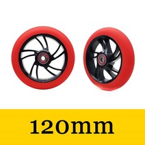 스턴트스쿠터 묘기킥보드 100mm 110mm 120mm 베어링이 있는 푸시킥스턴트 스쿠터 휠 교체 amp 부싱 스쿠터 부품 액세서리 2 개대, 120mm 모델3