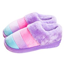 더자카 배색포인트 극세사 실내화, Y241LHLL011