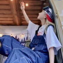 보드복점프슈트 보드복멜빵 스키 멜빵 여성용 방한복 아웃도어 방한 방수 데님 스노우 팬츠