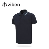 지벤 작업복상의 ZB-T1032 카라티셔츠 반팔 근무복 단체복, XL, 1개