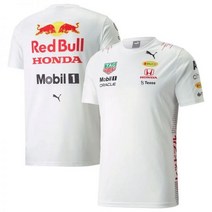 팀복 힙합 레이싱 오토바이 박시 티셔츠 루즈핏 F1 포뮬러 원 유니폼 흰색 반팔 Verstappen 스페셜 에디션 팀