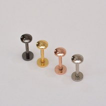 가죽공예 스마트키 부자재 아령 신주 장식 내경 22mm, 흑니켈유광