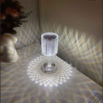 미니 인테리어조명 벽트리 우주인, 크리스탈 무드등 충전식 단스탠드 수면등 702