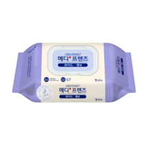 깨끗한나라 메디프렌즈 와이드 엠보 대형물티슈 캡형 60매, 6팩, 1개