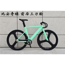 픽시 자전거 가성비 탄소 자전거픽시 입문 크래식 가벼운 픽시자전거, 비안치 그린 트리플(3도 타입)