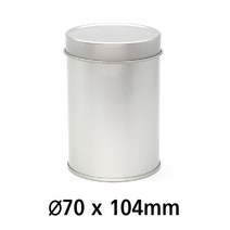 R070 UV 인쇄 가능 원형 은색 흰색 틴케이스 틴케이스 깡통 제관 깡통케이스 금속포장 필통 틴캔 철캔 포장용기 굿즈 인쇄, 1개