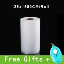 푸드 진공포장기 비닐 Sous Vide 롤 진공 포장 기계 식품 저장 가방 실러 길이 1500CM, [02] 15CM x 1500CM