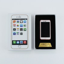 아이폰 라이터 usb 충전식 전기 터보 플라즈마 라이타, 블랙