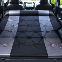 JS automotive 4세대 카니발 자동차 뒷자석 스웨이드 SUV 자충 에어매트 트렁크 침대 캠핑 여행 장거리 놀이방 차박용품, B타입_스웨이드블랙
