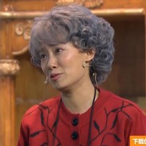 할머니 가발 중년 여성 통가발 여자 자연스러운 공연 가발커버 무대 소품 중장년, 토회색