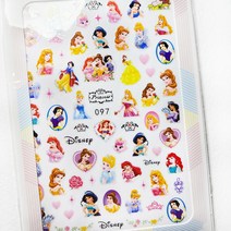 캐릭터 네일스티커 모음 빠끄네일 시즌3 스누피 키티 디즈니 스티치 미키, EB-097 (디즈니공주)