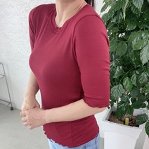 찰랑찰랑 골지5부 여성쿨스판티 찰랑티셔츠 스판반팔티 여자흰티 하늘티셔츠 데이디데이 핫텐 날씬핏 슬라브티셔츠 실크티셔츠