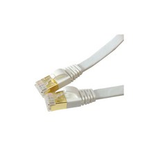 랜스타 LS-F7-SFTP FLAT 금도금 다이렉트 랜케이블 화이트 (3M CAT.7 STP), 1개