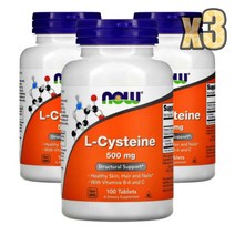 나우푸드 L 시스테인 500mg 100정 3개 세트 L