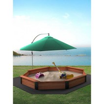 모래 놀이터 집에서도 모래놀이장 야외 실내 놀이공간, 팔각모래풀 2x2m 우산 컬렉션