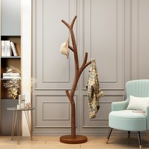 원목 옷걸이 스탠드형 옷걸이 거실 침실 코트랙, A