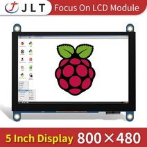 JLT 5 인치 모니터 HDMI 호환 800x480 라즈베리 파이 4 3BPC바나나 파이용 정전 용량 터치 스크린 LCD 디스플레이, 협력사, 비터치