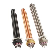 심야전기 온수보일러 사각히터 봉히터 1.52인치 3kw, DN40 구리 240mm 380V3kw