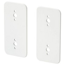 이케아 스코디스 페그보드용 연결부품 2P 화이트 3x0.2x6.5cm 스틸 에폭시, 없음
