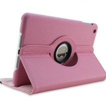 포켓몬키캡 360도 회전 pu 가죽 플립 커버 케이스 for ipad 3 2 무선키보드, 분홍색