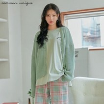 [커먼유니크] 루콘 V 넥 박시 니트 가디건/(1981050)