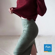 스웨이드 스커트 치마 세무 스판 h라인 코듀 봄 가을