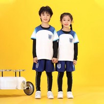 키즈축구유니폼 어린이축구복 가을겨울 유니폼+타이츠 4세트