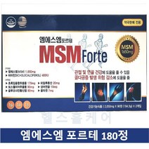 엠에스엠 포르테 180정 MSM forte 미국, 1개