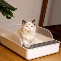 [우수제품] ^^&&^^ 고양이 평판형 화장실 애기고양이 화장실 고양이오픈형화장실 새끼고양이화장실 높이낮