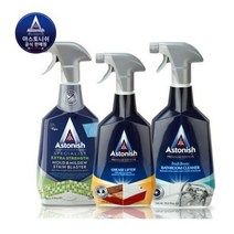 [아스토니쉬] 베스트 클리너 3종 (곰팡이제거제 + 기름때제거제 + 배스룸클리너), 750ml, 1세트
